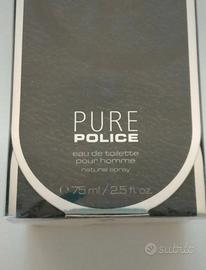 Profumo uomo Police Pure 75 ml EDT Nuovo
