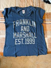 T-shirt Franklin & Marshall Blu Navy