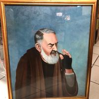 Quadro olio su tela Padre Pio