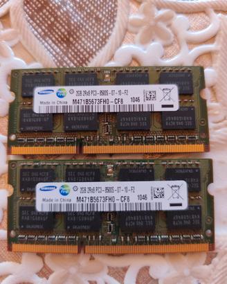 Kit RAM DDR3 SO-DIMM Samsung 4GB (2x2GB)