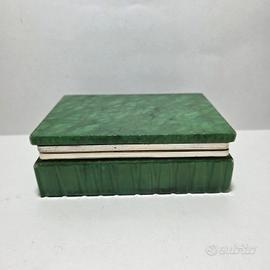 Scatola alabastro verde bottega Romano Bianchi
