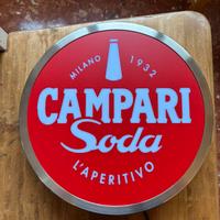 Insegna cromata Campari Tonda