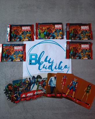 N. 5 bustine Lamincards Marvel Heroes introvabili 