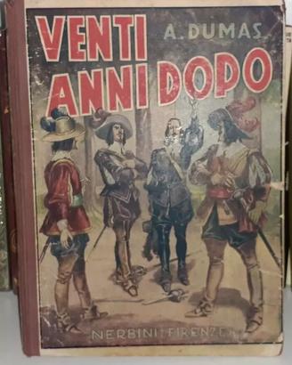 LIBRO vintage 1947 A.DUMAS,20 ANNI DOPO D'Artagnan