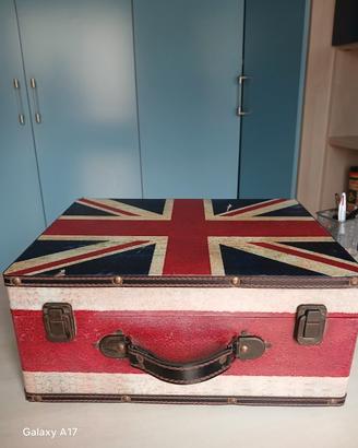 Valigia/Baule Vintage Union Jack - (40×31×18)