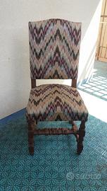 Sedie in massello, numero 6 in rovere