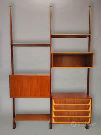 Libreria svedese in teak design '60