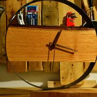 Orologio a parete legno stile industriale