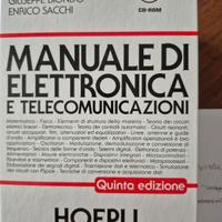 libro  scolastico manuale di elettronica e telecom