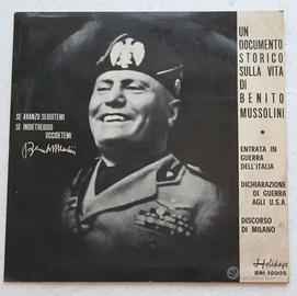 RARE Vinile LP Mussolini
