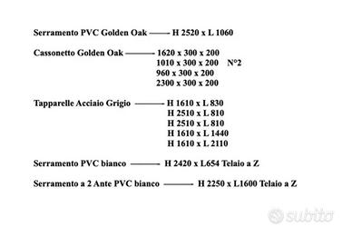 serramenti pvc