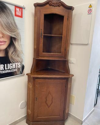 Angoliera in legno stile arte povera
