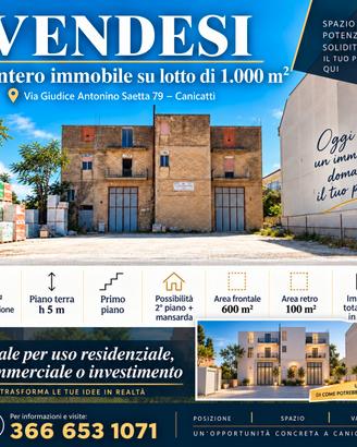 immobile  commerciale di 600 mq su due livelli 