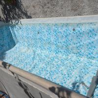 Piscina 2x4 metri alta 1m con pompa a sabbia