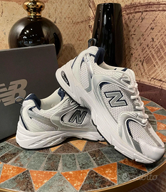 New Balance 530 White Silver Navy 39.5