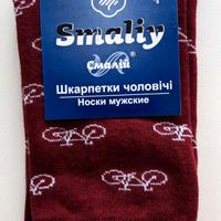 Calze rosse con motivo ciclistico