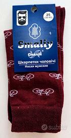 Calze rosse con motivo ciclistico