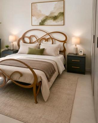 Letto matrimoniale in ferro battuto nuovo