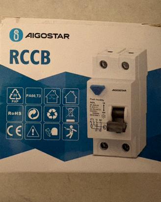 Interruttore differenziale  Aigostar 2P 50A 30mA