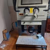 Sabbiatrice professionale + motocompressore