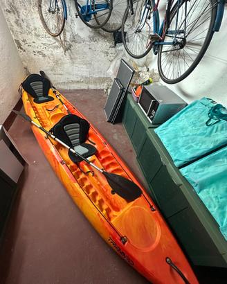 Canoa Tribord Cuorak  (2 Adulti + 1 Bambino)