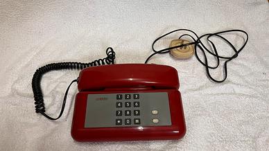 TELEFONO FISSO GIUGIARO DESIGN ROSSO - FUNZIONANTE