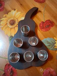 Bicchierini da liquore in peltro