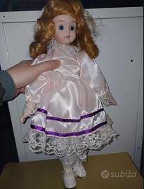 Bambola Vintage in Porcellana - Altezza 40 cm