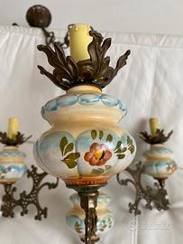 Lampadario ceramica di Bassano del Grappa