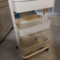 Carrellino da cucina IKEA RASKOG bianco crema