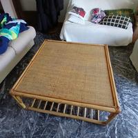 Tavolino Bambu e vimini