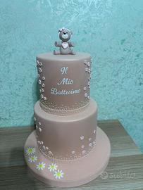 Torta scenografica battesimo bimba