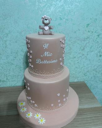 Torta scenografica battesimo bimba
