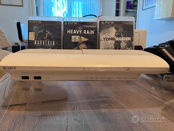 PS3 Slim Bianca + accessori!
