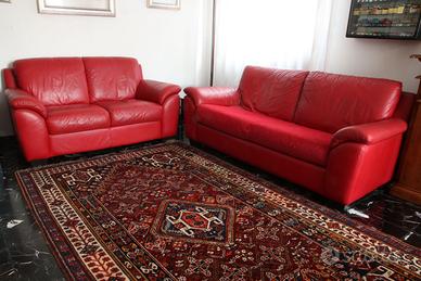 Coppia divani in pelle