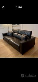 Divano in pelle 3 posti in pelle poltrone e sofà