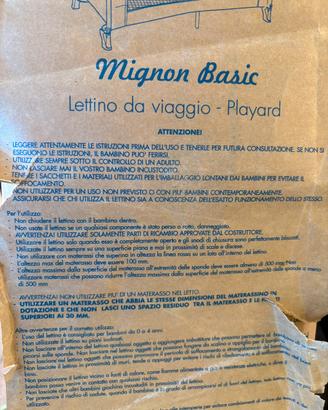 Lettino da viaggio
