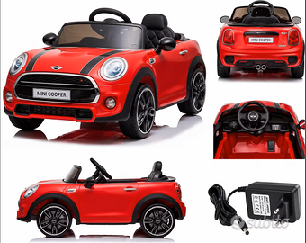 Mini Cooper Elettrica per Bambini Rossa + OMAGGIO