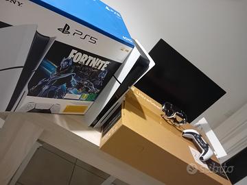 Playstation 5 Slim 1TB+ 1 joistick + Monitor LG U