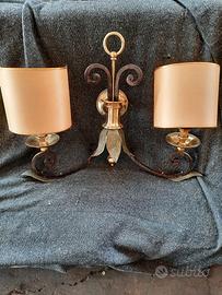 Titolo:
Lampada applique vintage ferro battuto e o
