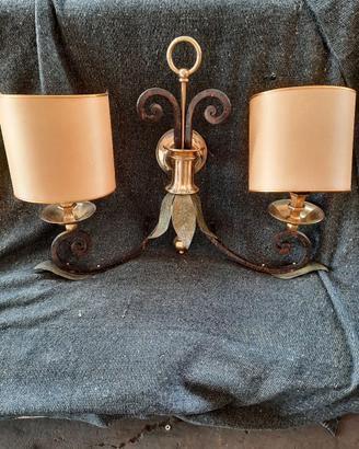 Titolo:
Lampada applique vintage ferro battuto e o