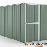 deposito attrezzi giardino 175x307cm 5,4mq verde