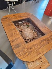 tavolo vintage realizzato artigianalmente 