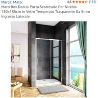 Porta scorrevole doccia