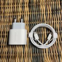 Caricatore 20W Apple + cavo 60W usbc/usbc Apple