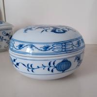 Scatola in porcellana Meissen cipolla blu