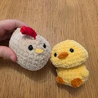 Peluche Gallina e Pulcino Pop-it