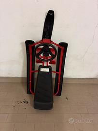 Slittino con volante e freni