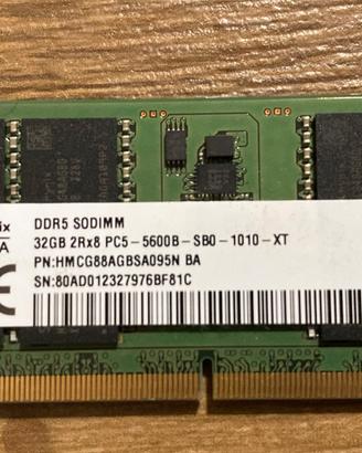 RAM DDR5 32 gb