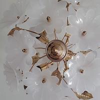 Lampadario da camera con due abat-jour